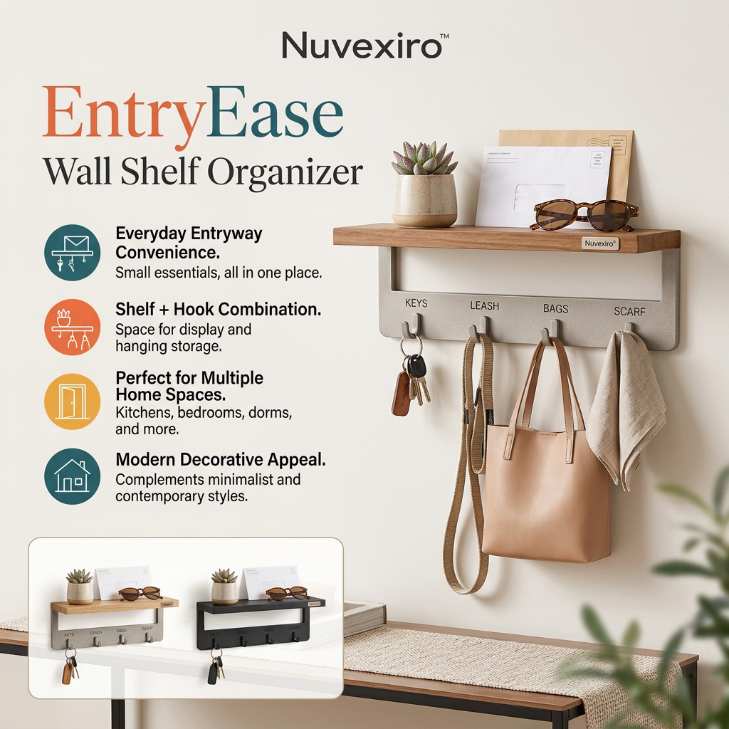Nuvexiro™ EntryEase Wall Shelf Organizer